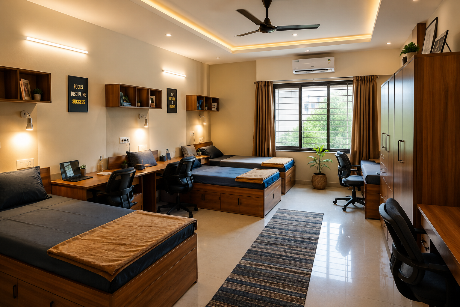 Safe hostel accommodation for boys and girls