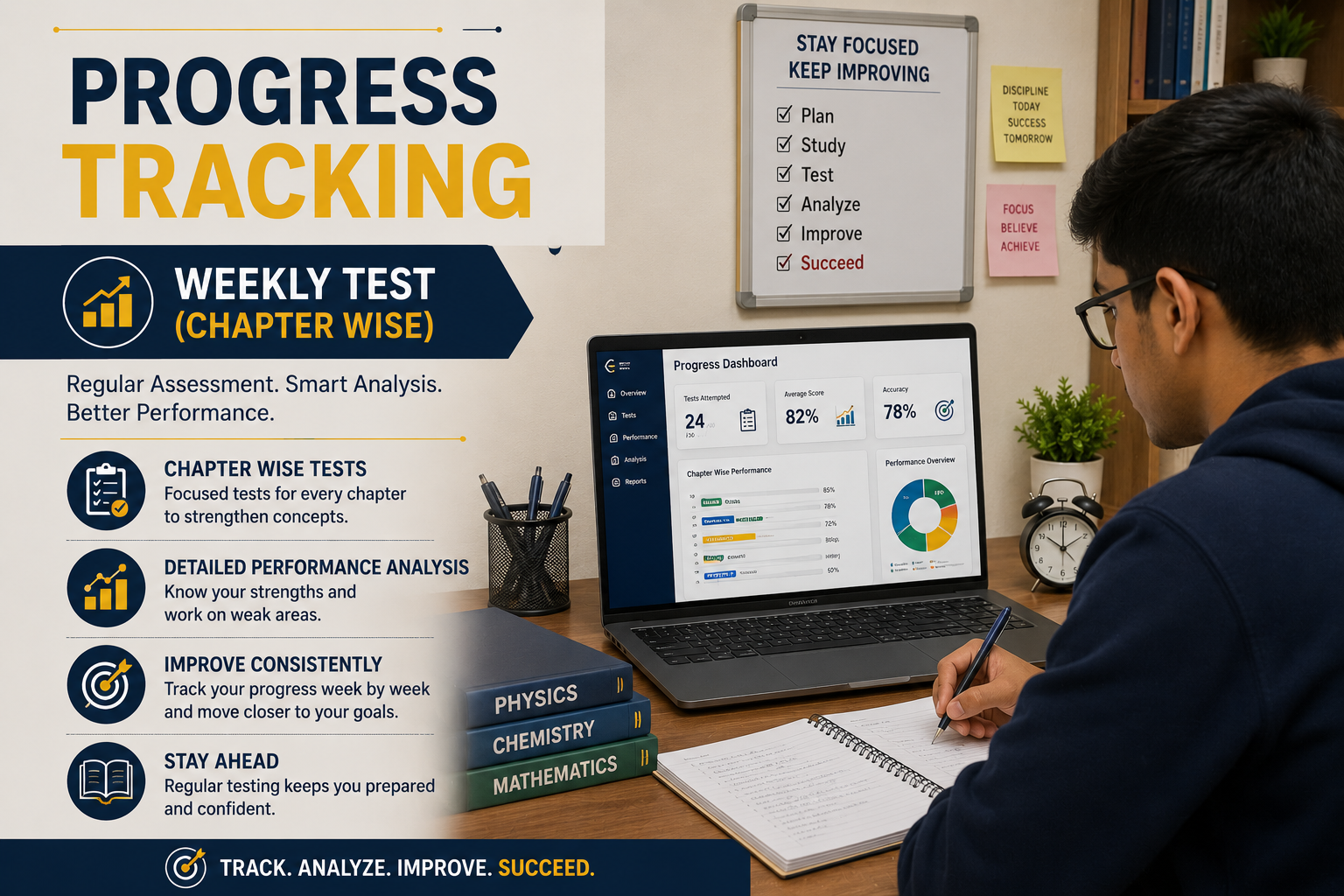 Chapter-wise weekly tests