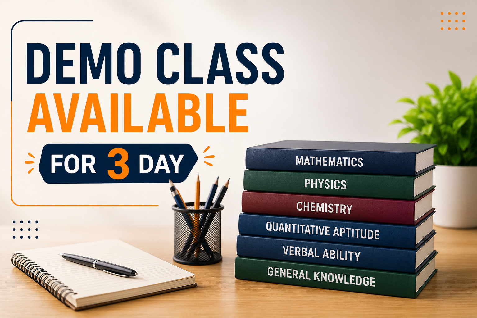 Three-day free demo class at MedhaTrix